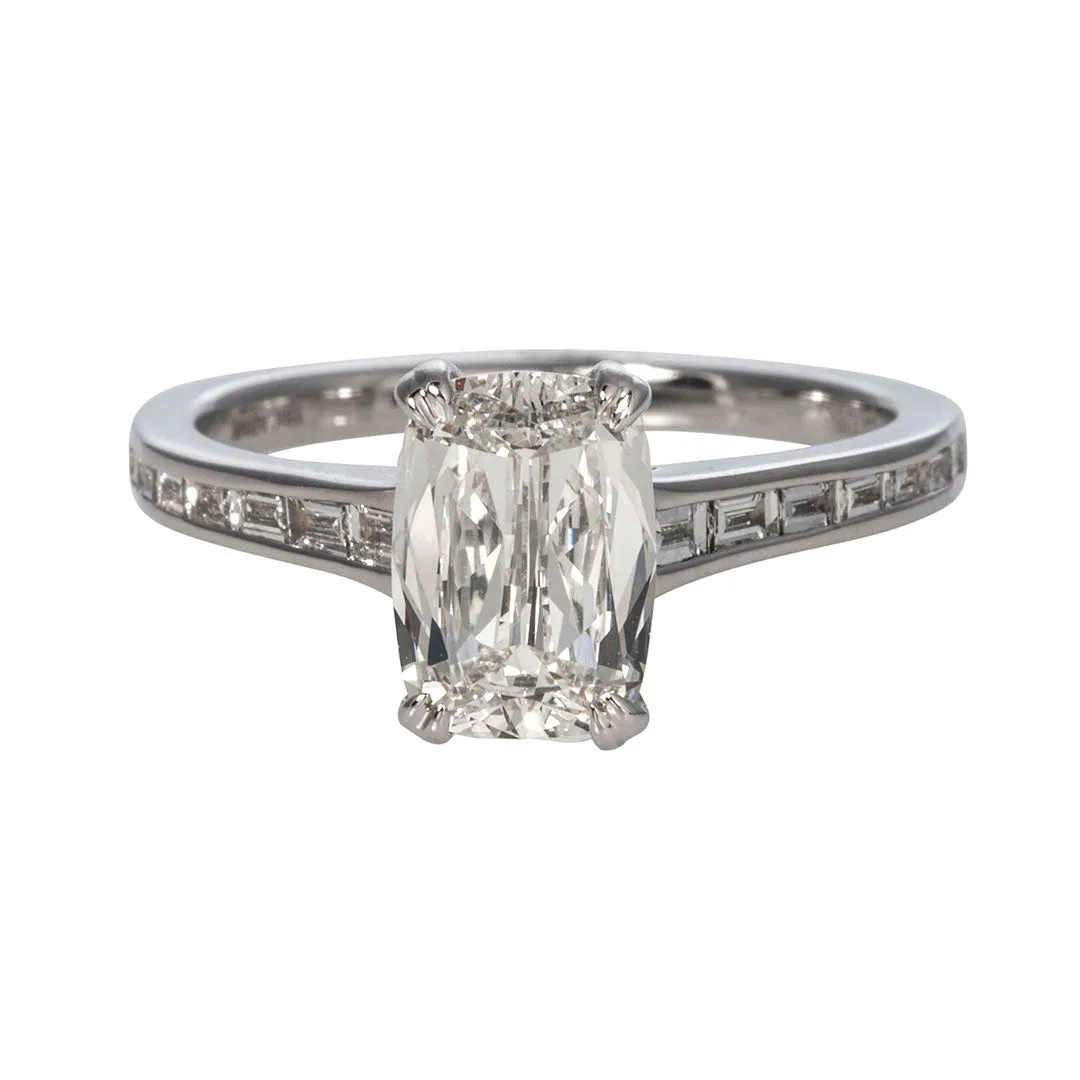 1.5ct Cushion Diamond 18K Gold Engagement Ring