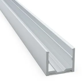 21mm X 18mm Aqs-421 Aluminium Profile 2000mm In Silver