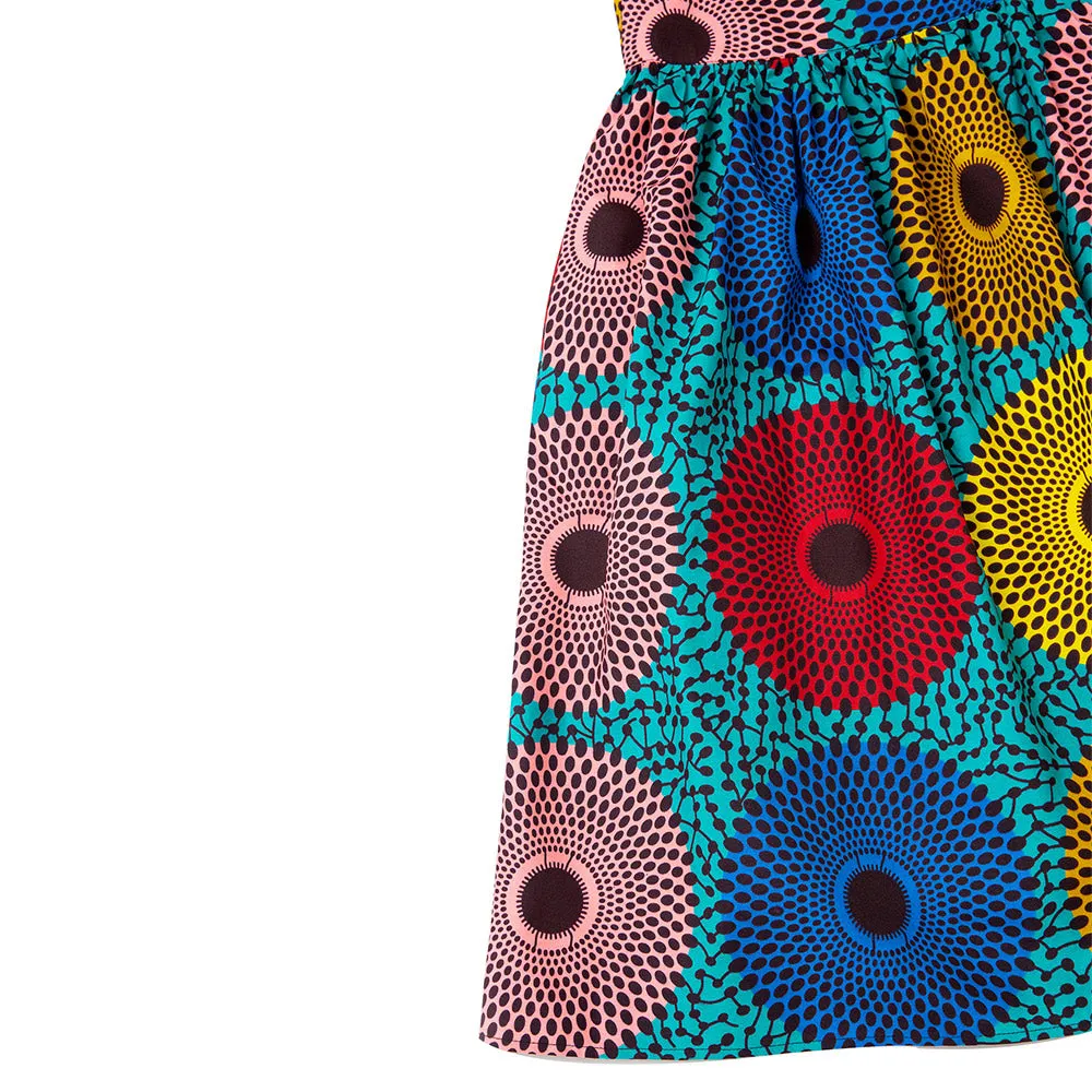 African Wax Print MiNi Casual Skirt