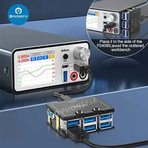 Aixun P2408S One Key Boot Up Docking Station iPhone Battery