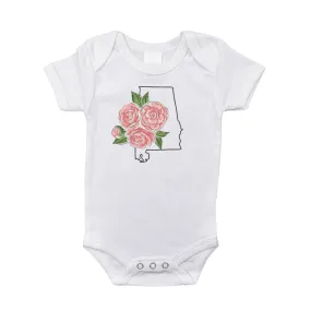 Alabama Camellia Baby Onesie