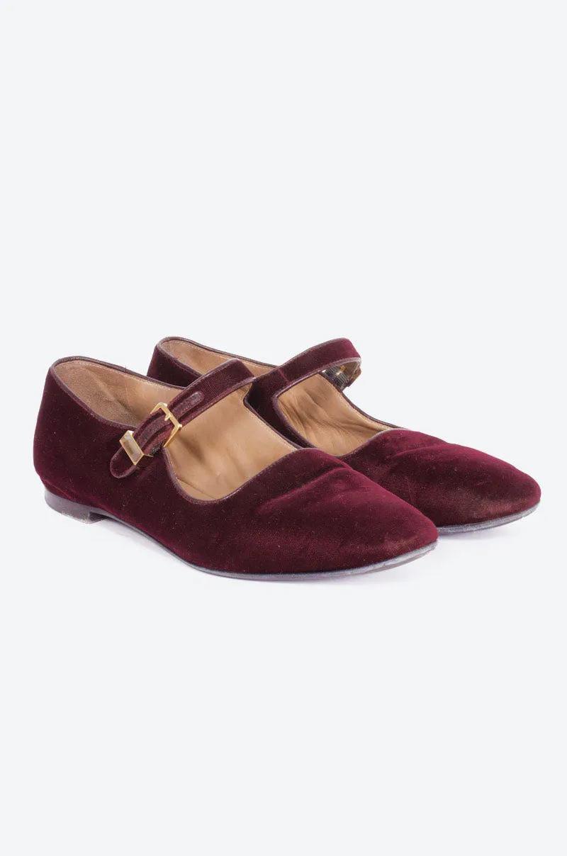 AVA VELVET MARY JANES