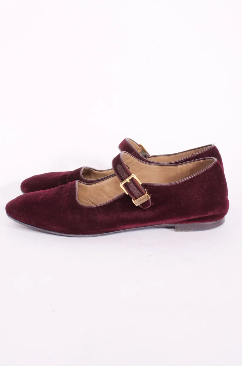 AVA VELVET MARY JANES