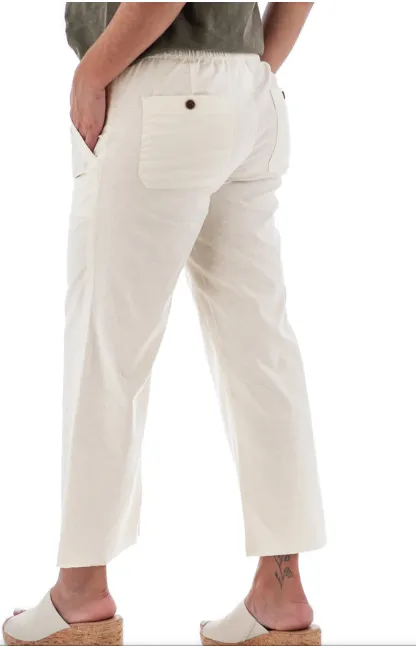 Aventura Temple Pant | Egret   Black Iris