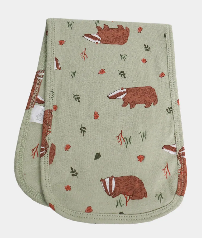 Baby Burp Cloth  - Forest Print