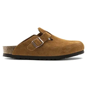 BIRKENSTOCK BOSTON SF SUEDE  MINK - WOMENS