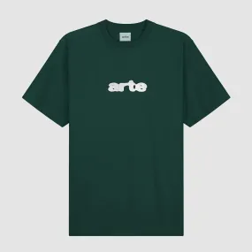 Blur Embroidery T-shirt - Green