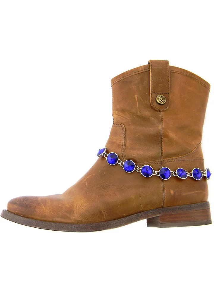 BOT150103-01RBUL  Rhinestones Linked Boot Chain