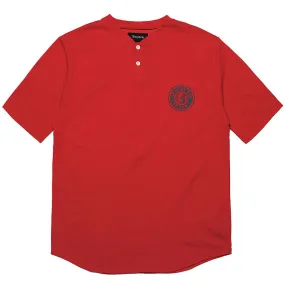 Brixton Rival Henley T-Shirt Red