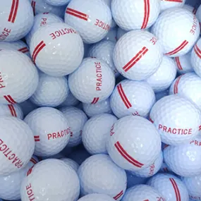 Bulk NEW Red Stripe Practice Range Balls