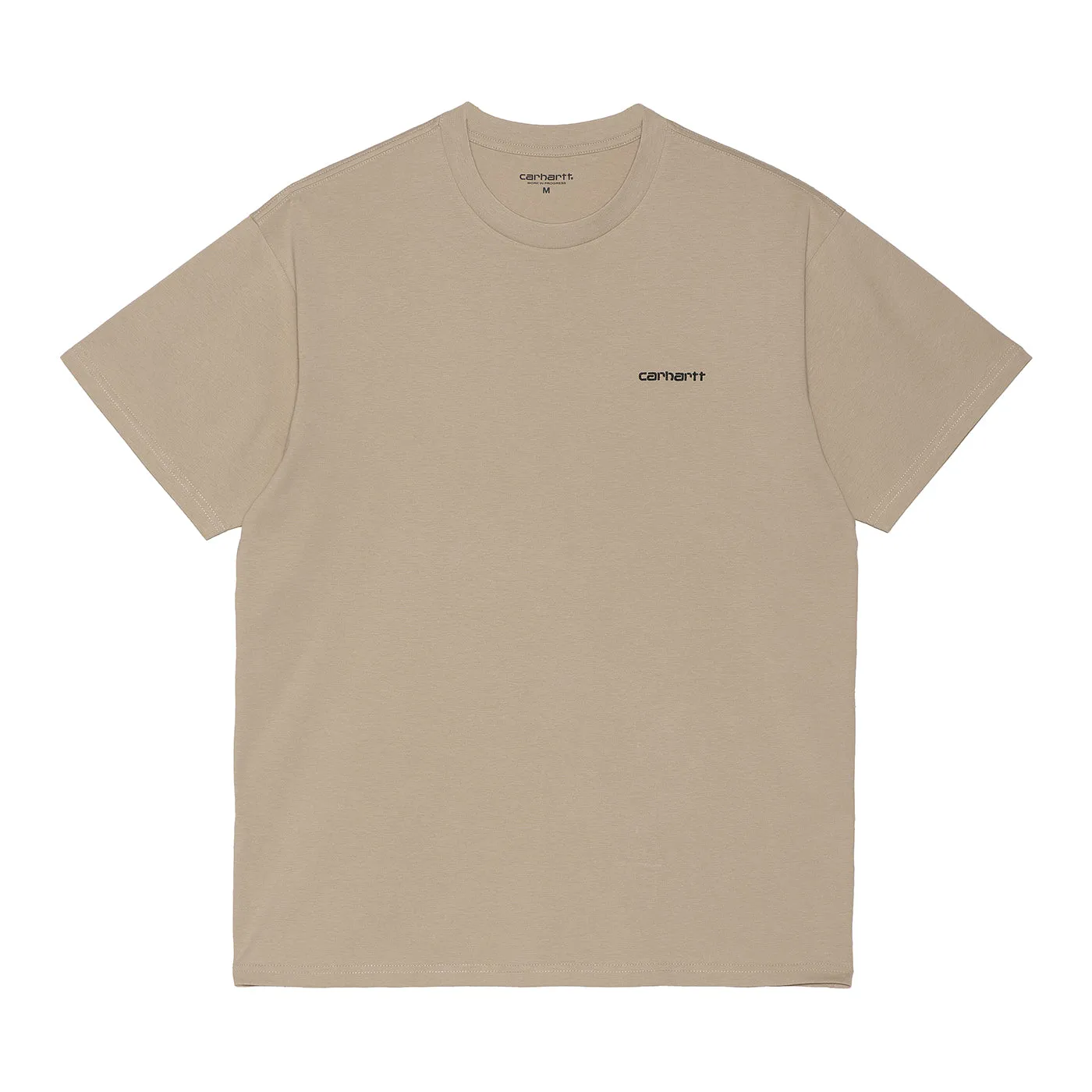 Carhartt WIP Script Embroidery T Shirt - Wall / Black