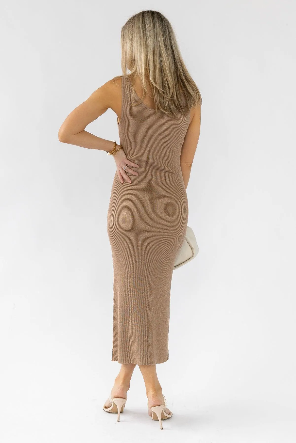 Carlene Mocha Knit Dress