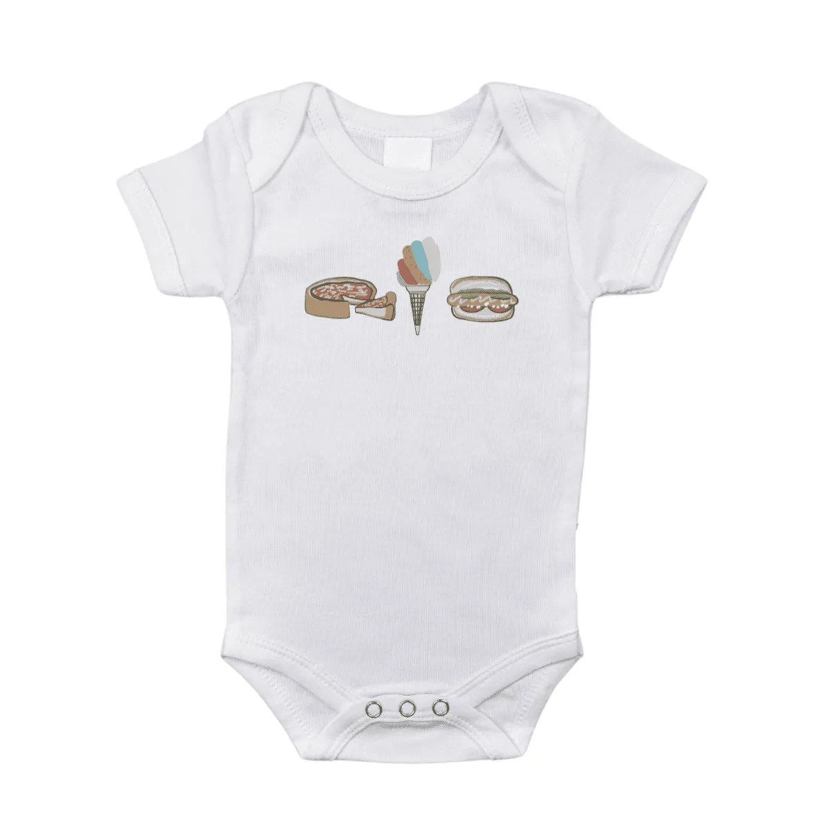 Chicago Foodie Baby Onesie