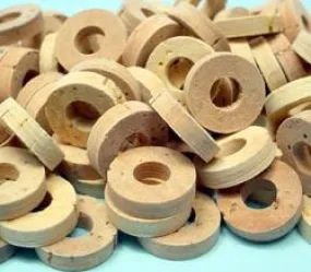 CORK VALVE STEM WASHER - 1/2" DIAMETER -  1/8" THICK