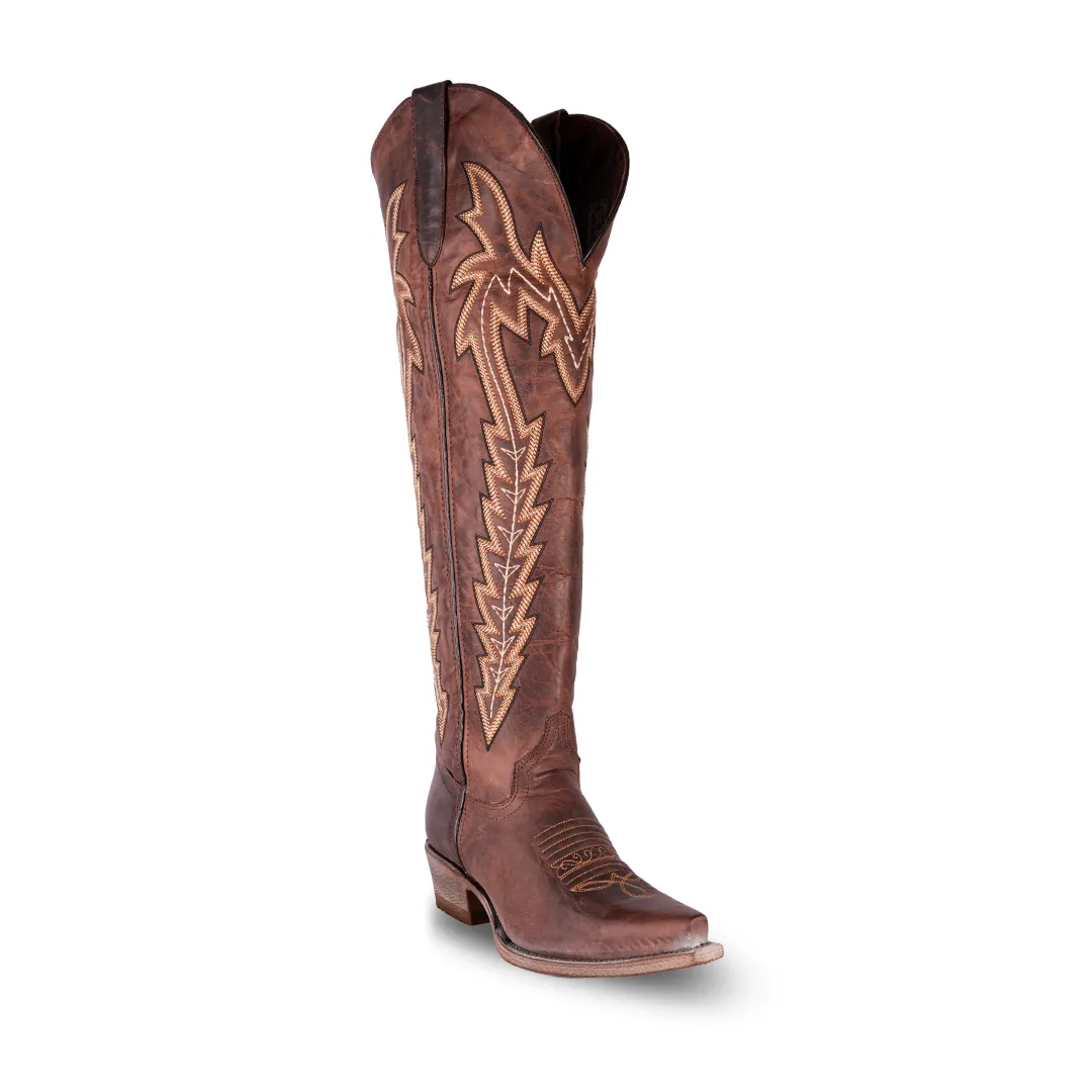 Country Western Womens Boot Siberia Cafe Retro Toe e831