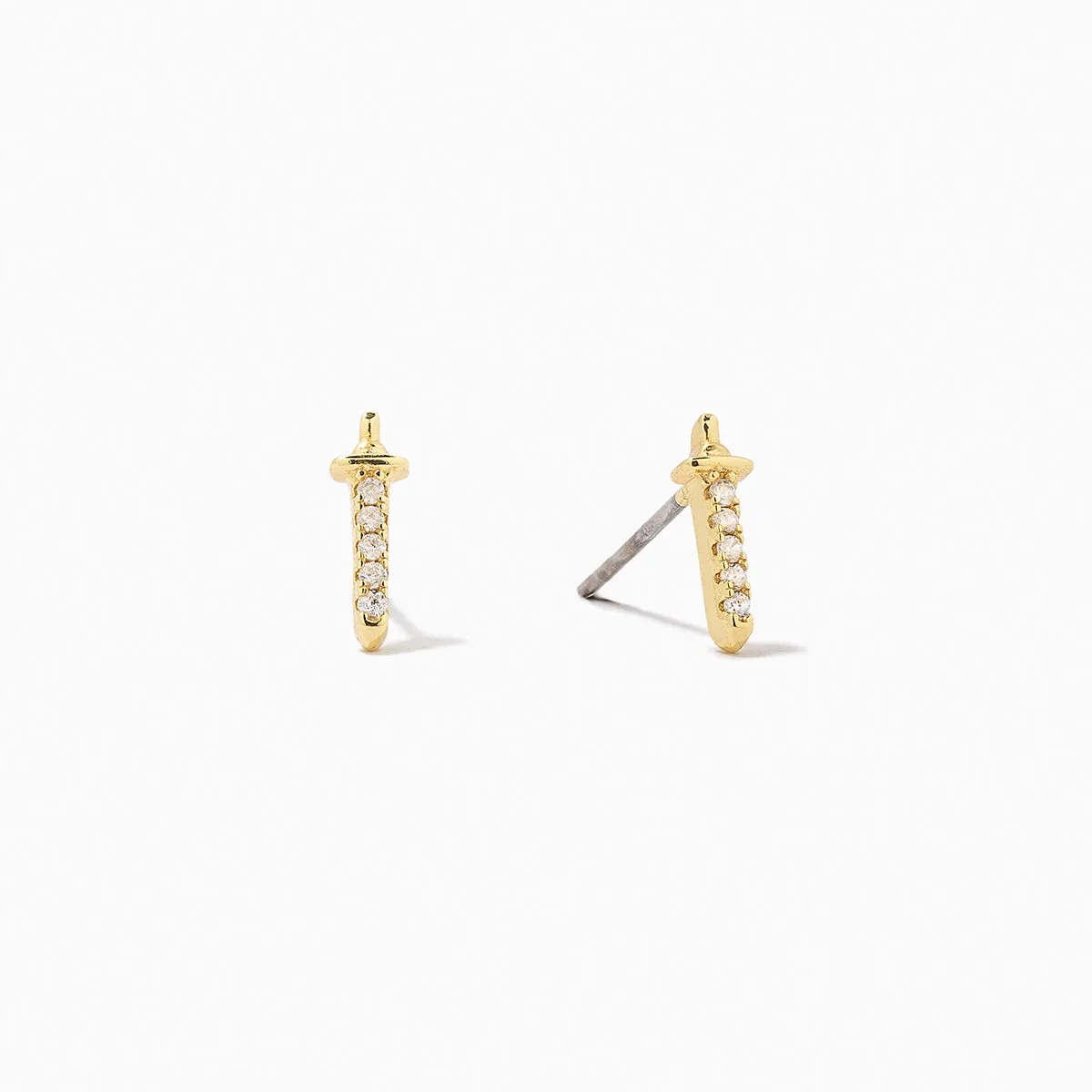 Cut Throat Stud Earrings