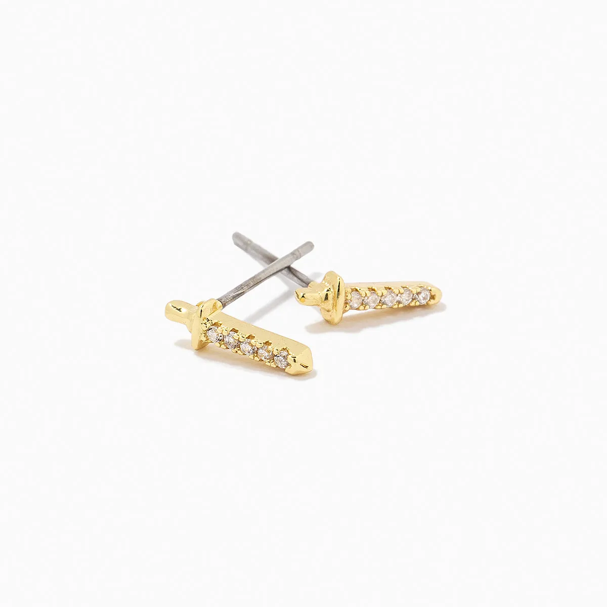 Cut Throat Stud Earrings