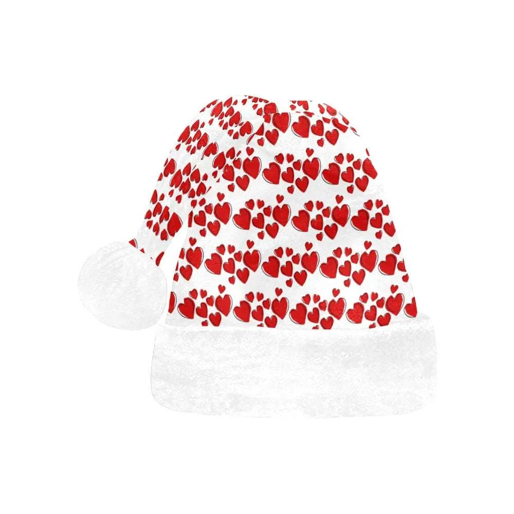 Dancing Hearts Santa Hat