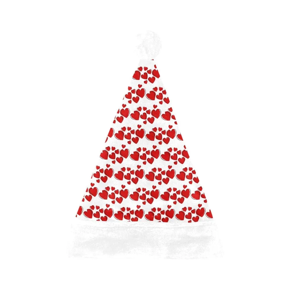 Dancing Hearts Santa Hat