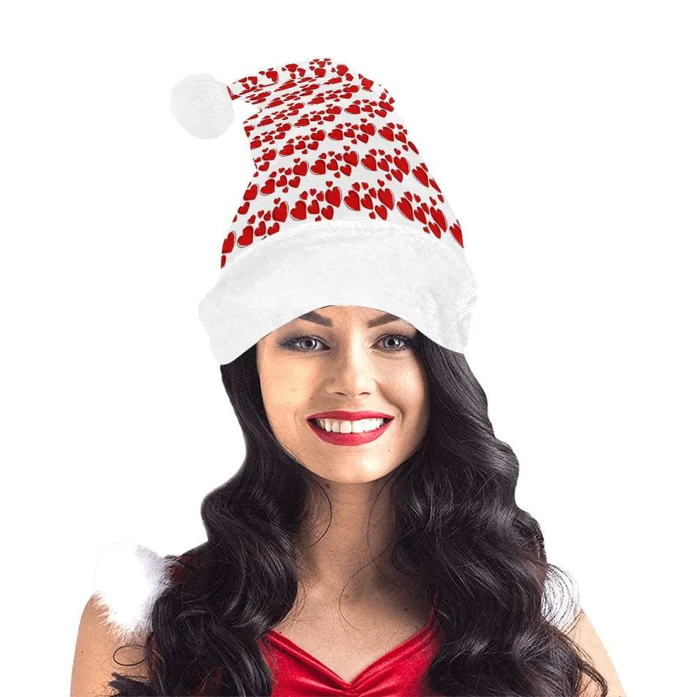 Dancing Hearts Santa Hat