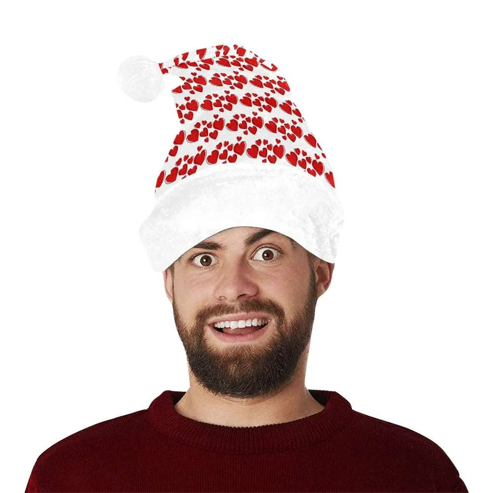 Dancing Hearts Santa Hat