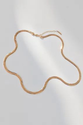 DANI GOLD HERRINGBONE CHAIN BY THATCH