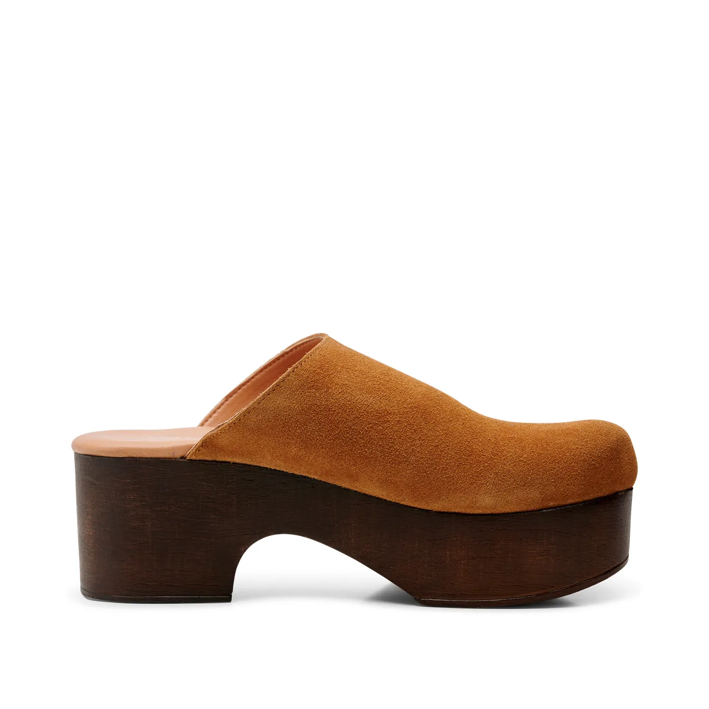 Dixie clog ruskind - TAN