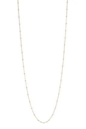 DOT CHAIN LONG NECKLACE by MARA CARRIZO SCALISE