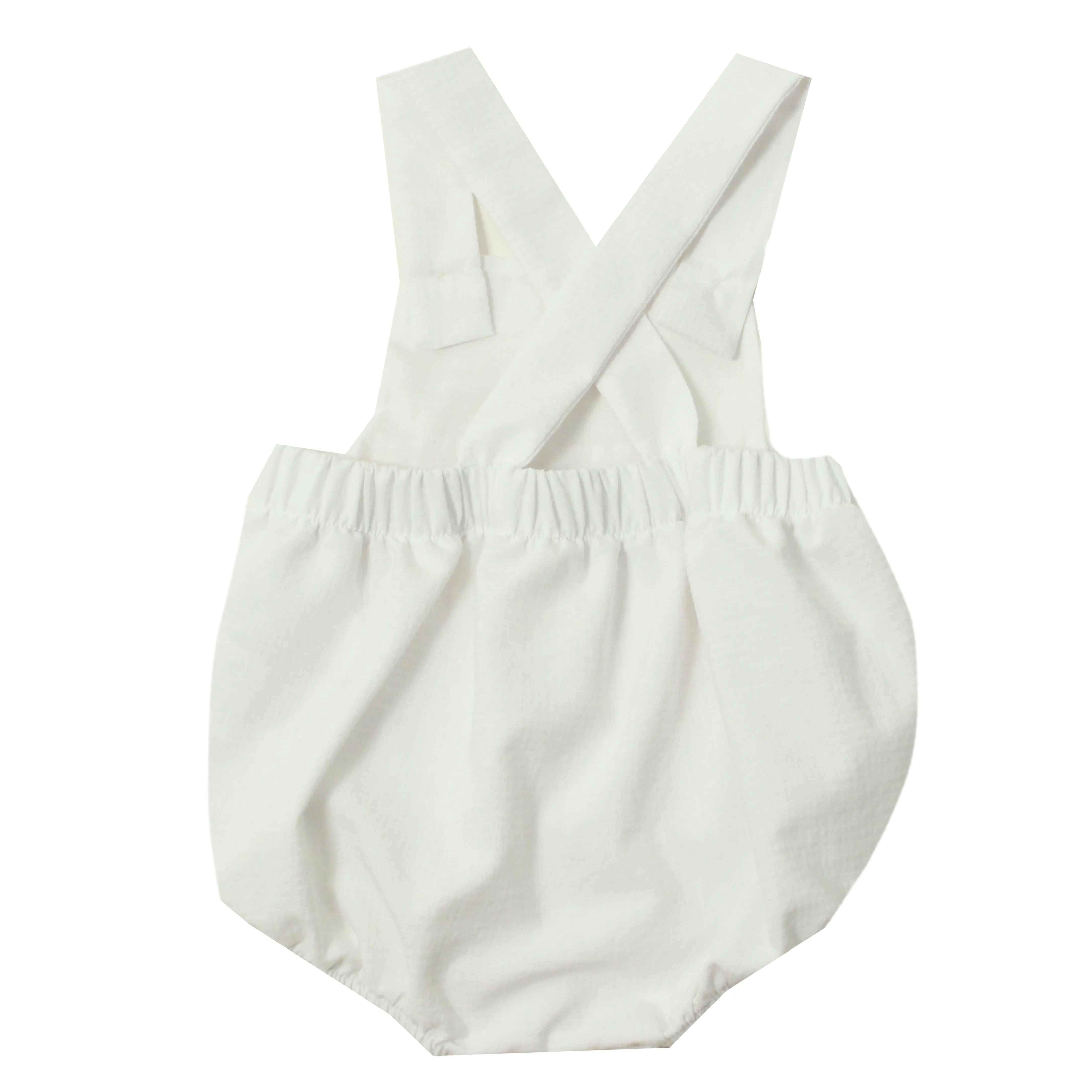 Dr. Kid Baby Woven Romper White