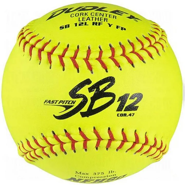 Dudley SB12LND ASA-NFHS Red Stitch FastpitchSoftball - One Dozen: 4D311Y