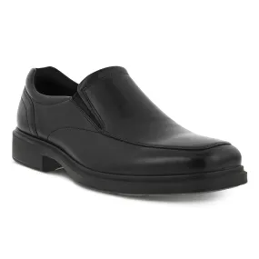 Mens Ecco Helsinki 2.0 Black Apron Toe Slip-On Shoes