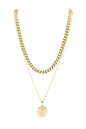 Edina Gold Coin Necklace - Final Sale