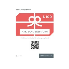 Electronic Gift Card