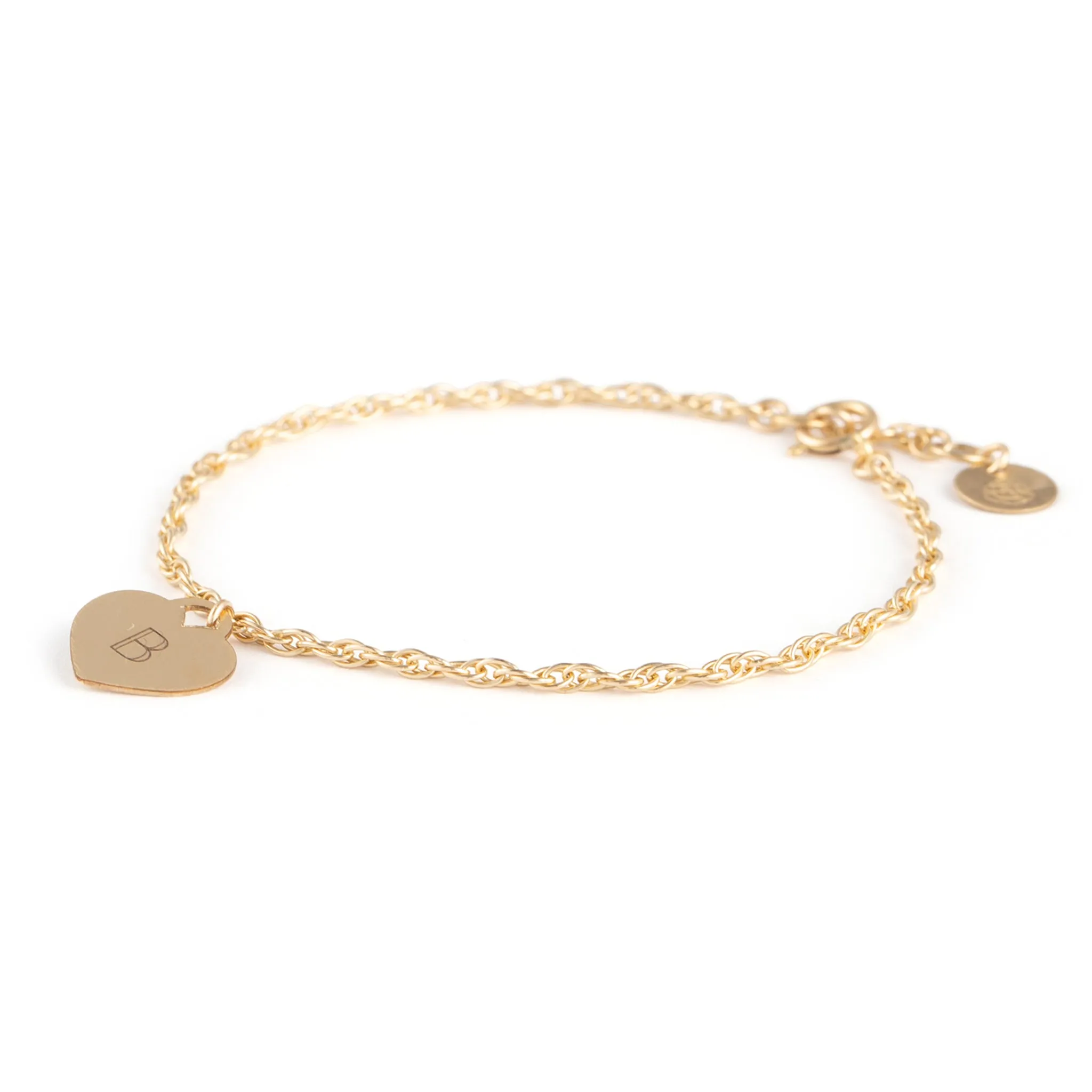 Engravable Love Notes Rope Chain Bracelet