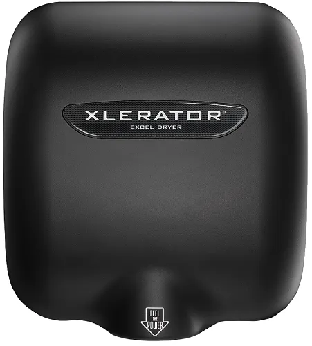 Excel Dryer XLERATOR® XL-SP (XL-BL) Hand Dryer - Special Color MATTE BLACK on Zinc Alloy High Speed Automatic Surface-Mounted