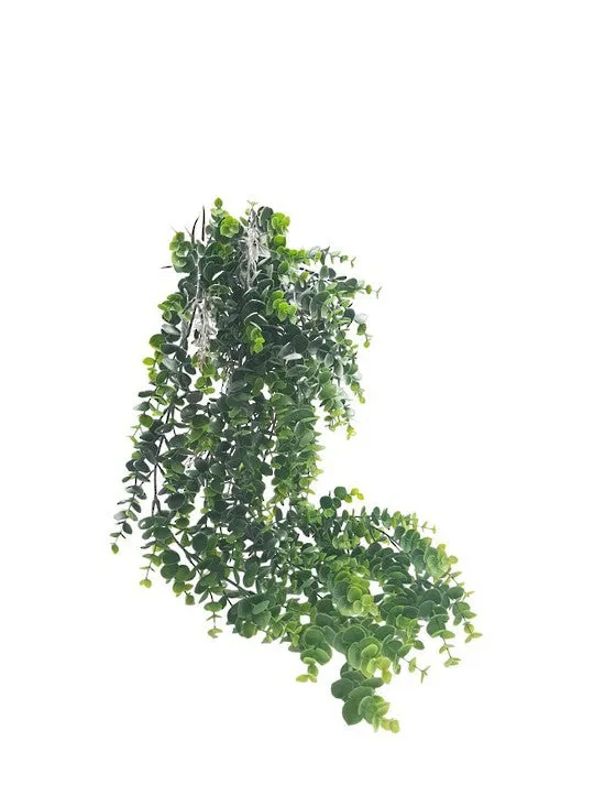 Faux Hanging Eucalyptus Plant Green / Grey