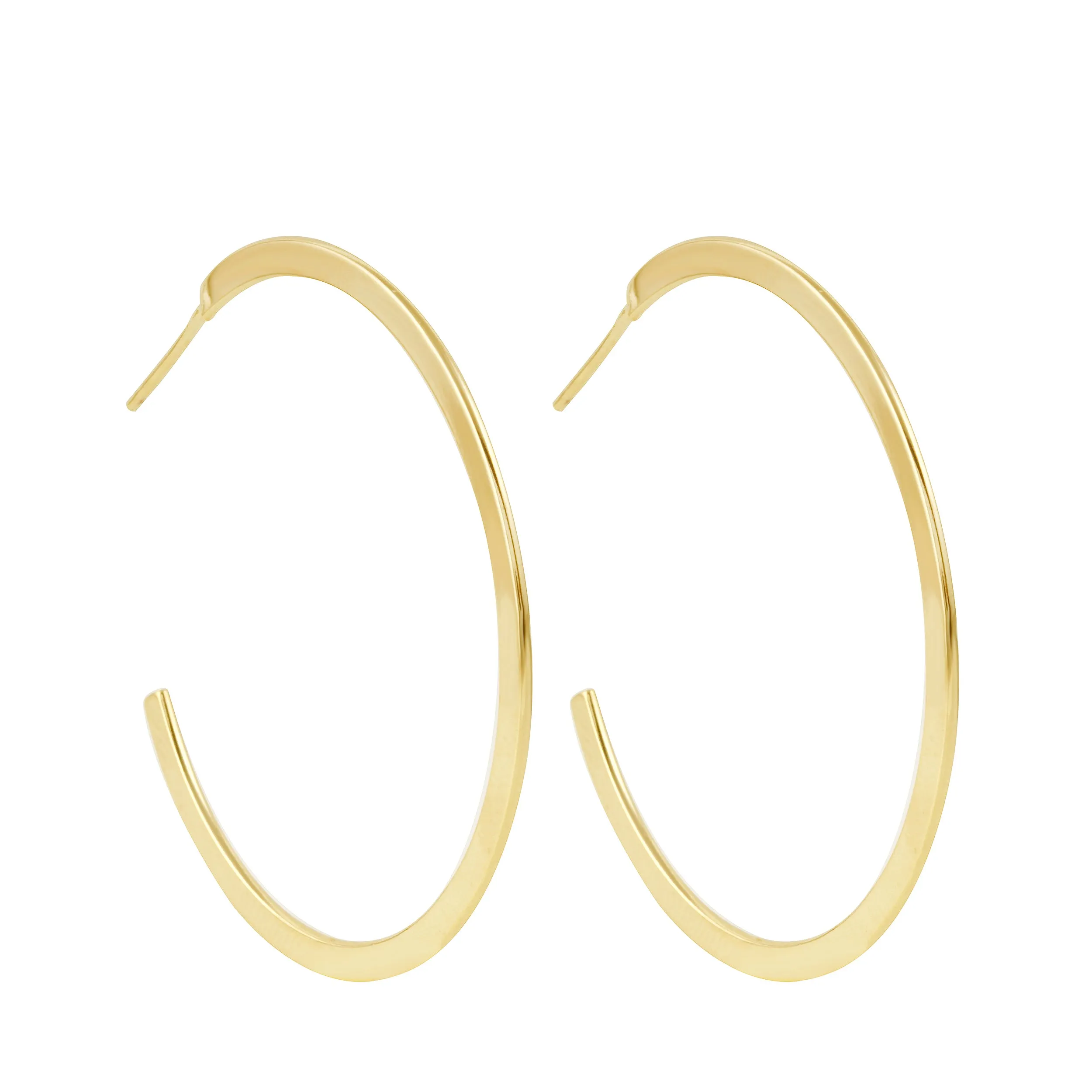 Flat Hoop Earrings