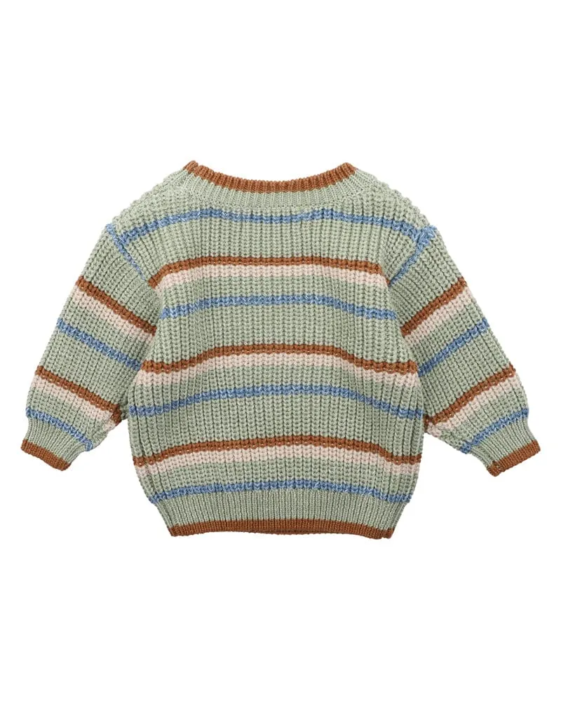 Fox & Finch - Bug Stripe Baby Knitted Jumper