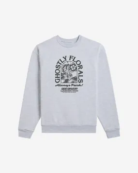 Ghostly Florals Ghost Grocery Crewneck