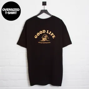 Good Life  - Oversized Tshirt - Black