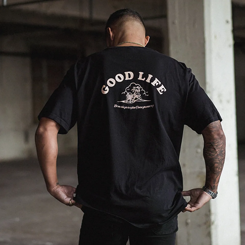 Good Life  - Oversized Tshirt - Black