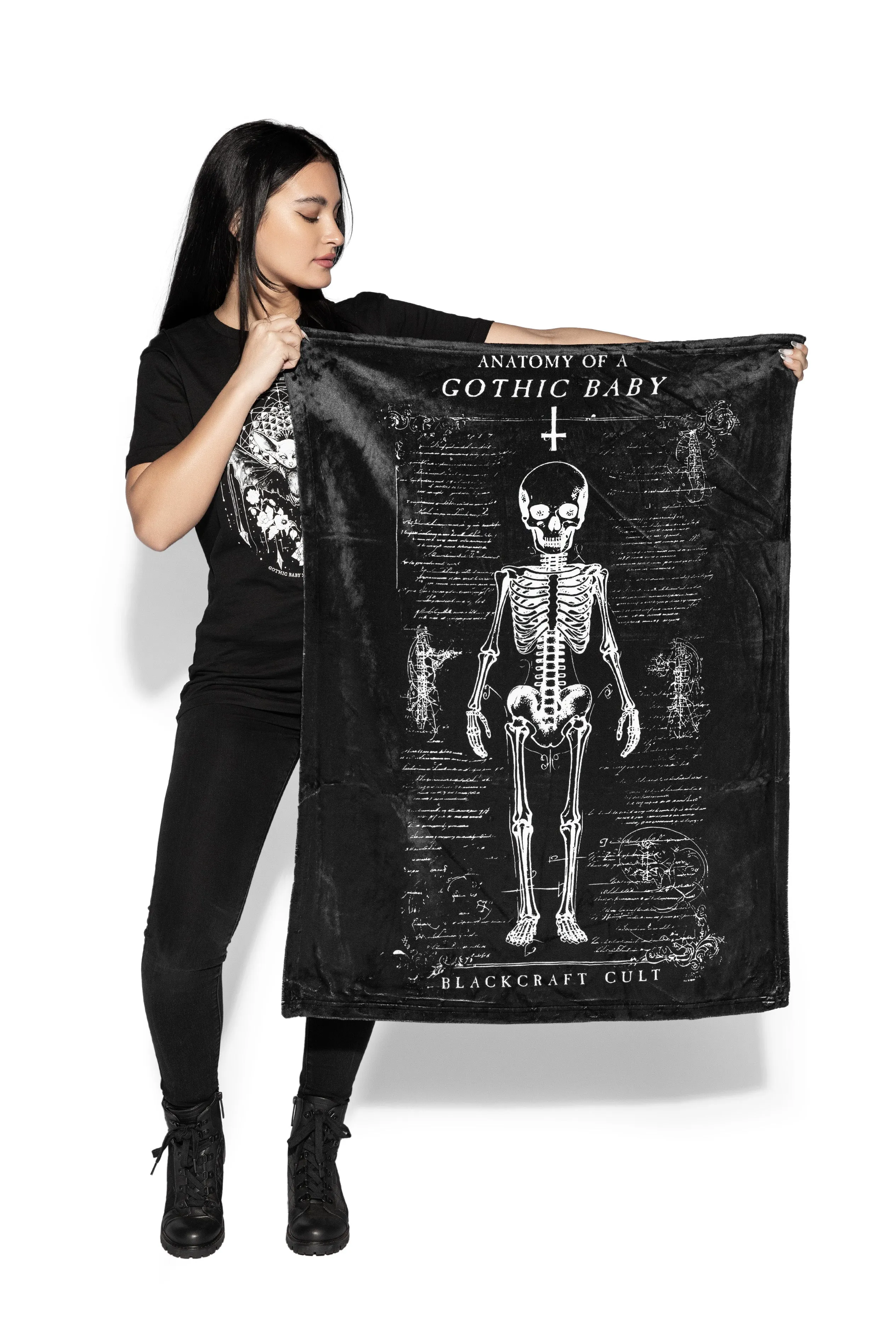 Gothic Baby Anatomy - Baby Blanket