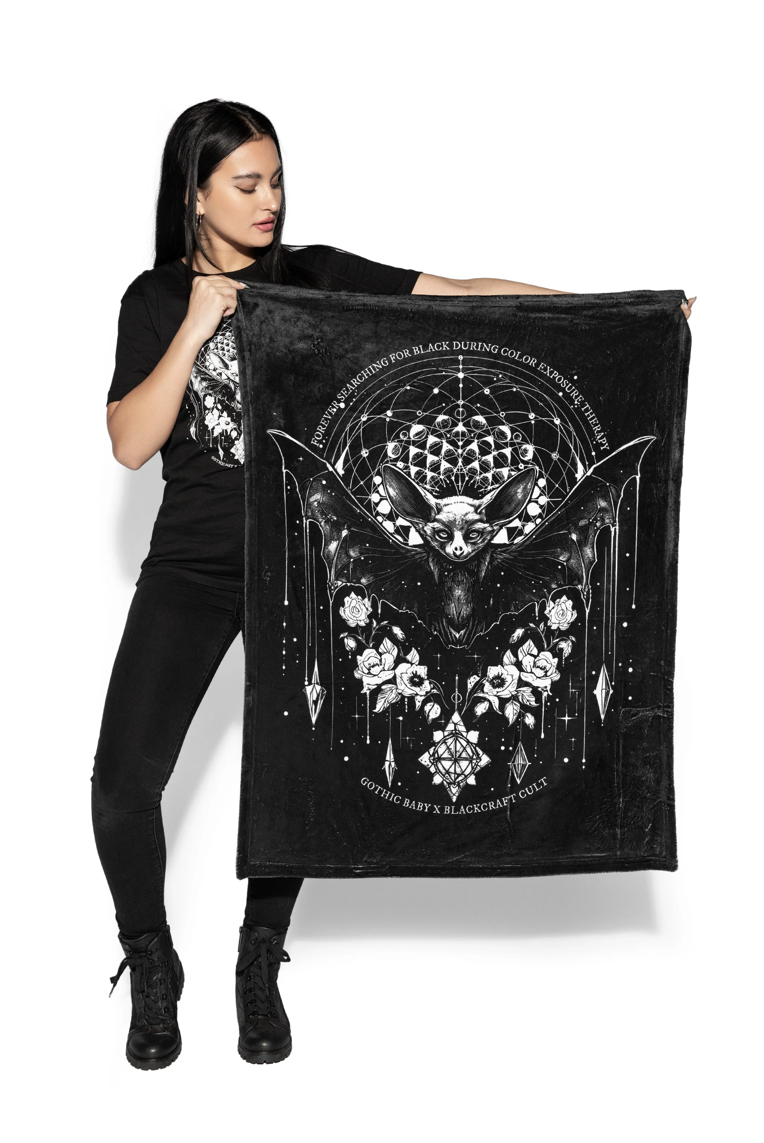 Gothic Baby Searching - Baby Blanket