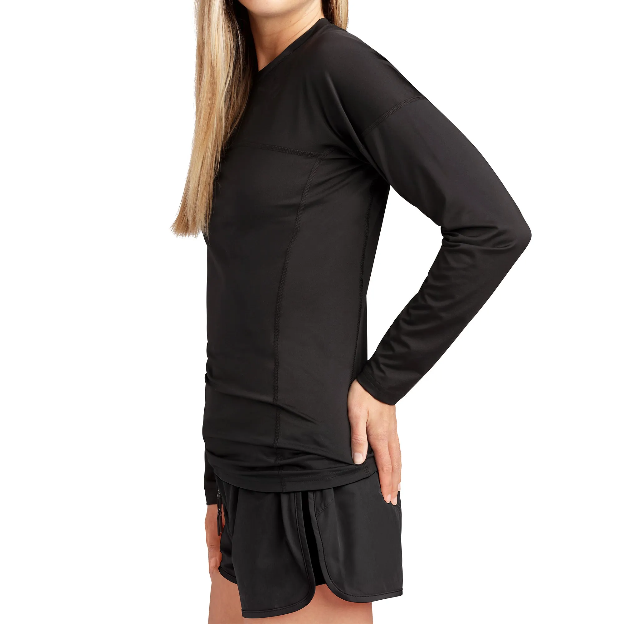 HD Snug Fit Long Sleeve Rashguard Crew - Women's