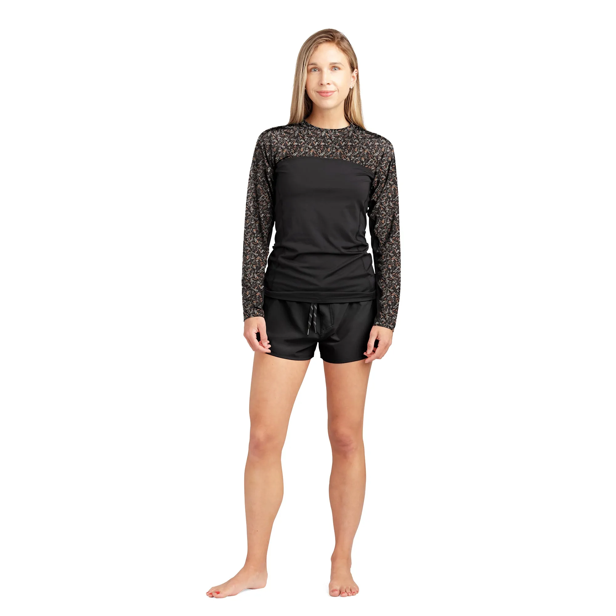 HD Snug Fit Long Sleeve Rashguard Crew - Women's