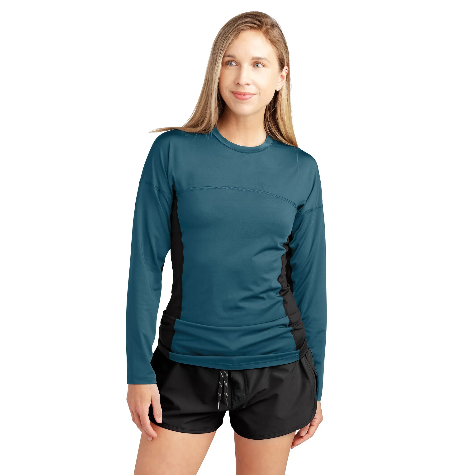 HD Snug Fit Long Sleeve Rashguard Crew - Women's