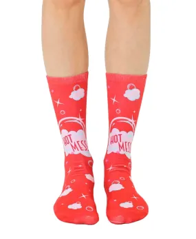 Hot Mess Crew Socks