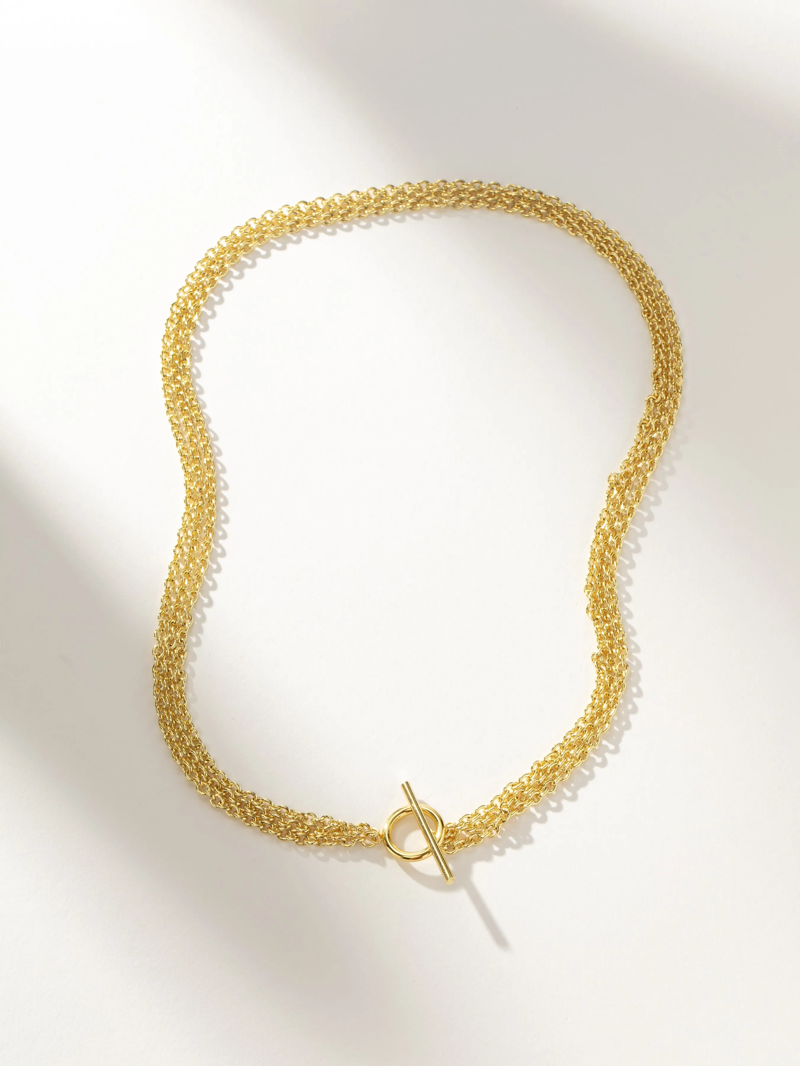 Iconic Triple Chains Necklace