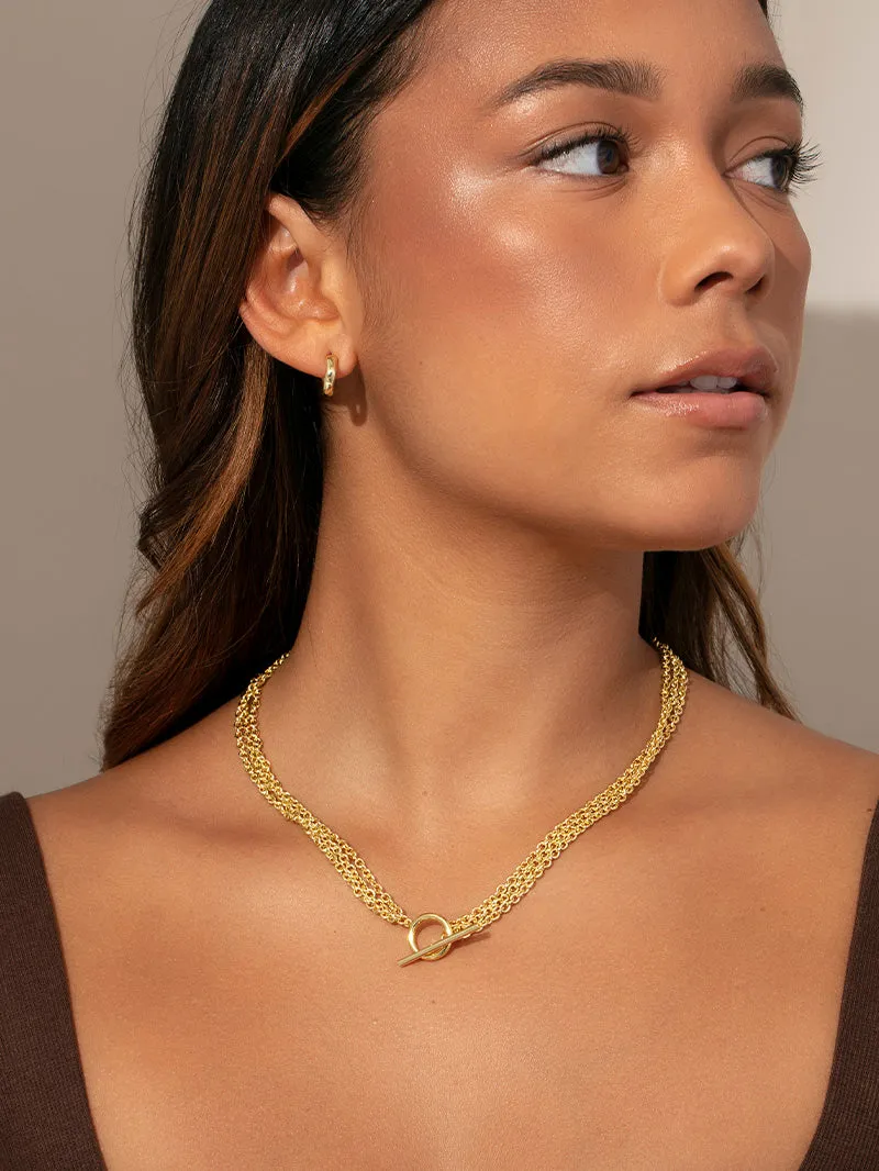 Iconic Triple Chains Necklace