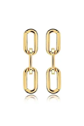 Jenna Gold Link Earrings - Final Sale